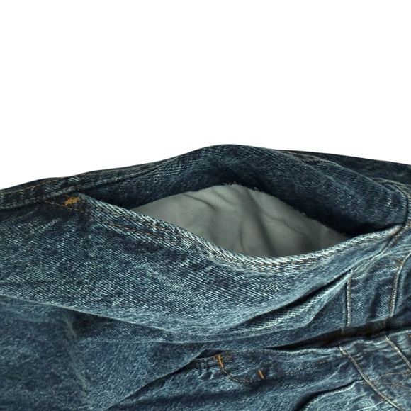 Vintage 80s USA LEE Pleated Double Yoke Acid Wash Sz 26 High-rise Blue Jeans - Picture 5 of 9